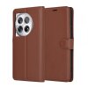 Husa pentru OnePlus 12, Techsuit, Leather Folio, Maro