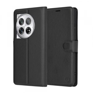 Husa pentru OnePlus 12, Techsuit, Leather Folio, Neagra