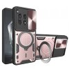 Husa pentru OnePlus 12R, Techsuit, CamGuard Pro, Roz Aurie