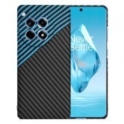 Husa pentru OnePlus 12R, Techsuit, Carbonite FiberShell, Albastra