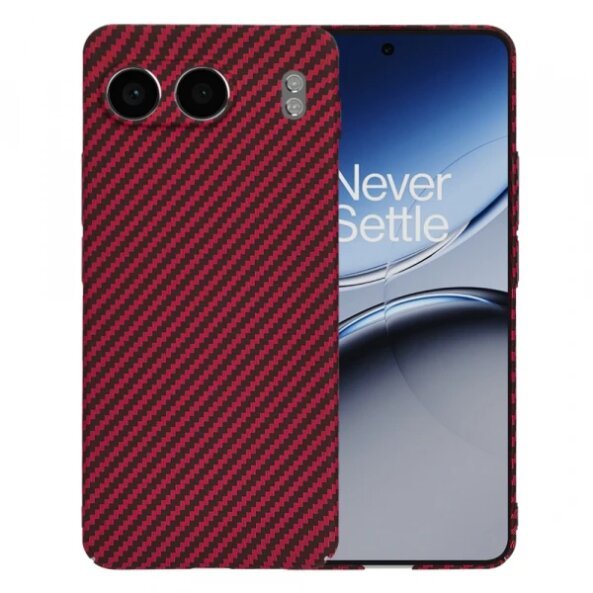 Husa pentru OnePlus Nord 4, Techsuit, Carbonite FiberShell, Rosie