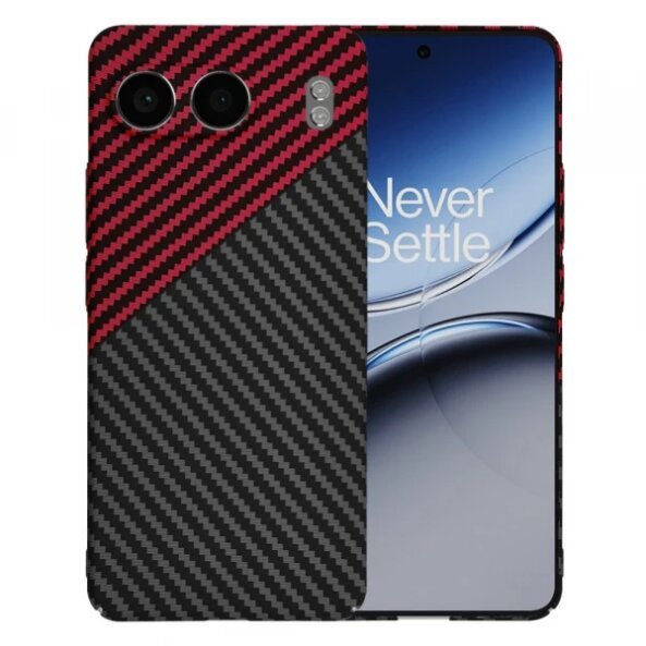 Husa pentru OnePlus Nord 4, Techsuit, Carbonite FiberShell Vortex, Rosie