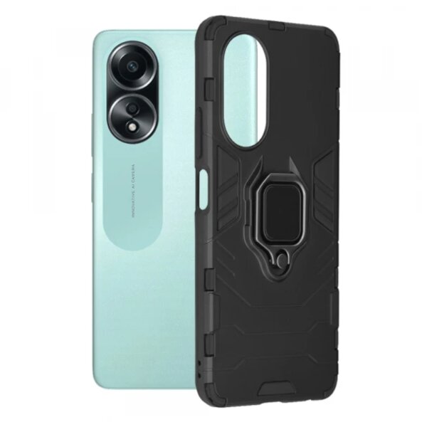 Husa pentru Oppo A58 4G, Techsuit, Shield, Neagra