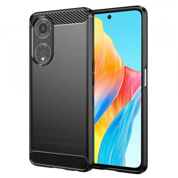 Husa pentru Oppo A98, Techsuit, Carbon, Neagra
