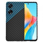 Husa pentru Oppo A98, Techsuit, Carbonite FiberShell, Bleu