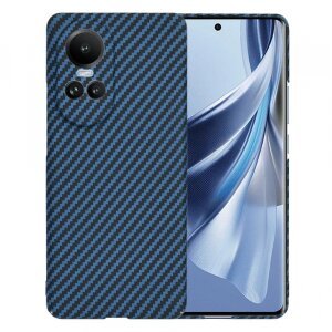 Husa pentru Oppo Reno10 / Reno10 Pro, Techsuit, Carbonite FiberShell, Turcoaz