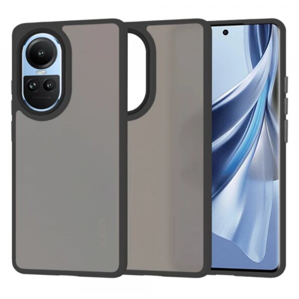 Husa pentru Oppo Reno10 / Reno10 Pro, Techsuit, HaloFrost, Neagra