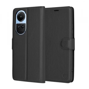 Husa pentru Oppo Reno10 / Reno10 Pro, Techsuit, Leather Folio, Neagra