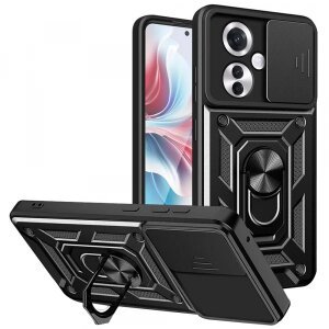 Husa pentru Oppo Reno11 F, Techsuit, CamShield, Neagra