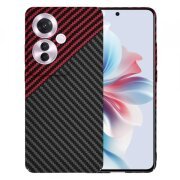 Husa pentru Oppo Reno11 F, Techsuit, Carbonite FiberShell Vortex, Rosie