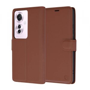Husa pentru Oppo Reno11 F, Techsuit, Leather Folio, Maro