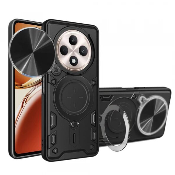 Husa pentru Oppo Reno12 FS 5G / Reno12 FS 4G / Reno12 F 4G / Reno12 F, Techsuit, CamGuard Pro, Neagra