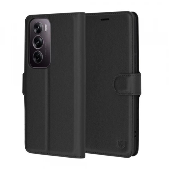 Husa pentru Oppo Reno12 Pro, Techsuit, Leather Folio, Neagra
