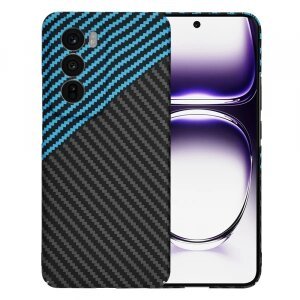 Husa pentru Oppo Reno12, Techsuit, Carbonite FiberShell, Bleu