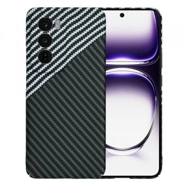Husa pentru Oppo Reno12, Techsuit, Carbonite FiberShell, Gri