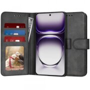 Husa pentru Oppo Reno12, Techsuit, Diary Book, Neagra