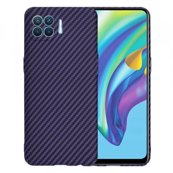 Husa pentru Oppo Reno4 Lite, Techsuit, Carbonite FiberShell, Mov