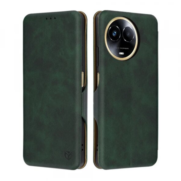 Husa pentru Realme 11 5G, Techsuit, Safe Wallet Plus, Verde