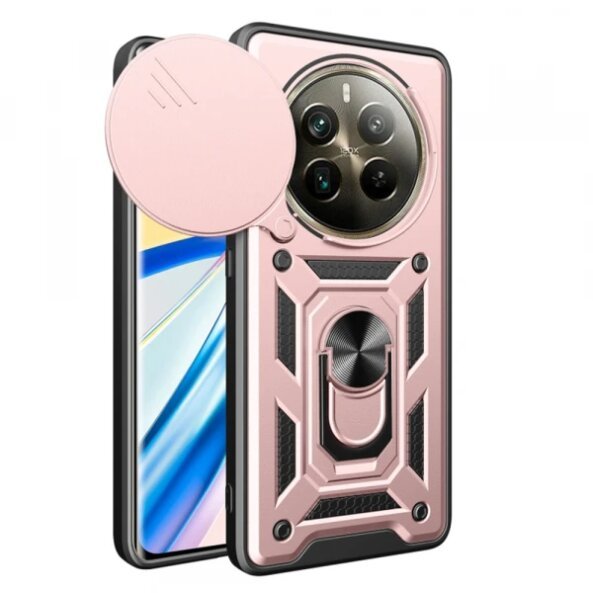 Husa pentru Realme 12 Pro / 12 Pro+, Techsuit, CamShield, Roz