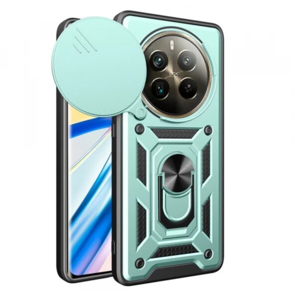 Husa pentru Realme 12 Pro / 12 Pro+, Techsuit, CamShield, Verde