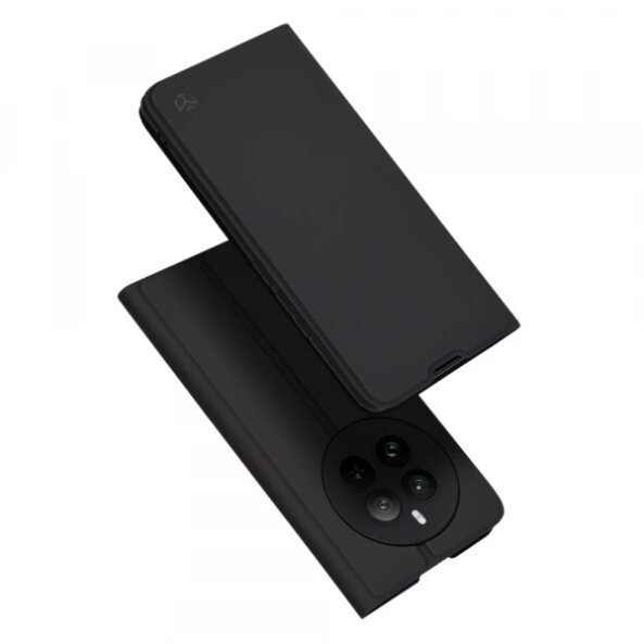 Husa pentru Realme 12 Pro / 12 Pro+, Techsuit, Magskin Book, Neagra