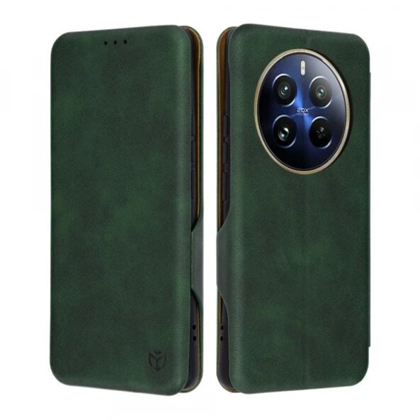 Husa pentru Realme 12 Pro / 12 Pro+, Techsuit, Safe Wallet Plus, Verde