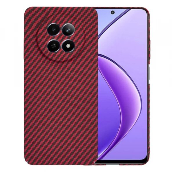 Husa pentru Realme 12x / 12, Techsuit, Carbonite FiberShell, Rosie