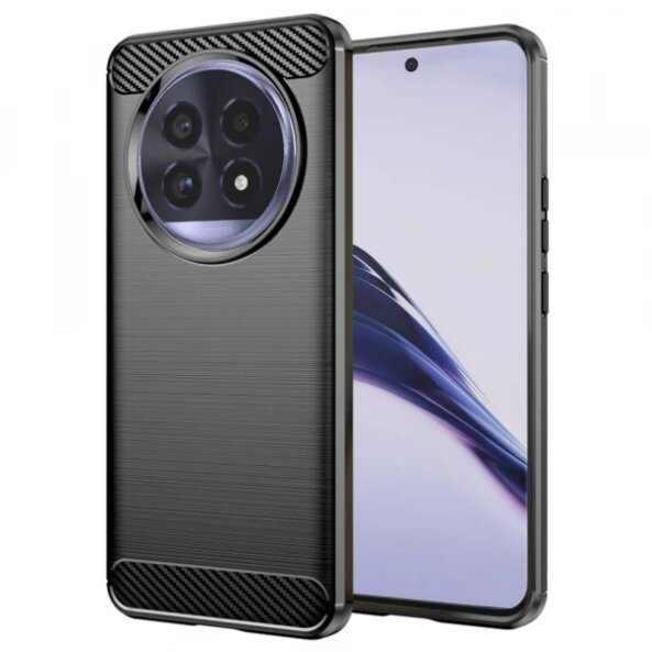 Husa pentru Realme 13 Pro / 13 Pro+, Techsuit, Carbon, Neagra