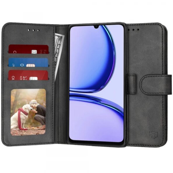 Husa pentru Realme C53, Techsuit, Diary Book, Neagra
