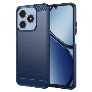 Husa pentru Realme C63 / C61, Techsuit, Carbon, Albastra