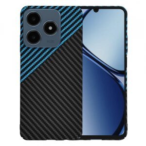 Husa pentru Realme C63 / C61, Techsuit, Carbonite FiberShell, Bleu