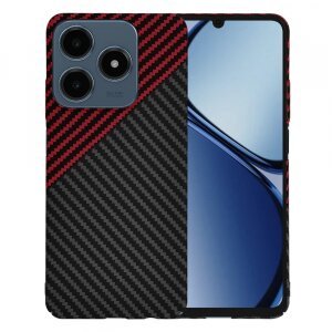 Husa pentru Realme C63 / C61, Techsuit, Carbonite FiberShell Vortex, Rosie