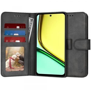 Husa pentru Realme C67 4G, Techsuit, Diary Book, Neagra