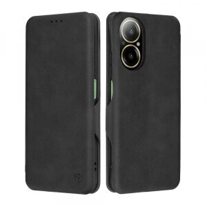 Husa pentru Realme C67 4G, Techsuit, Safe Wallet Plus, Neagra