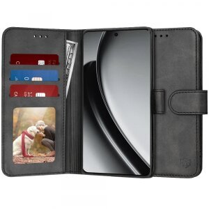Husa pentru Realme GT 6T / GT 6, Techsuit, Diary Book, Neagra