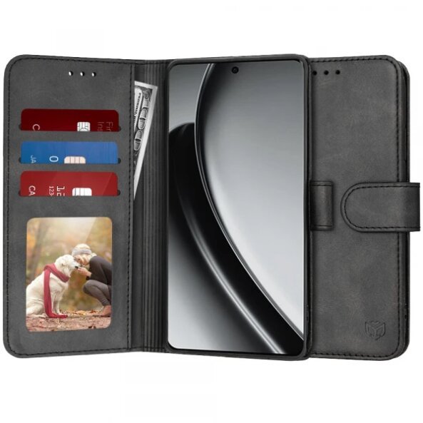 Husa pentru Realme GT 6T / GT 6, Techsuit, Diary Book, Neagra