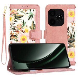 Husa pentru Realme GT 6T / GT 6, Techsuit, FlipCraft, Roz