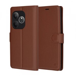 Husa pentru Realme GT 6T / GT 6, Techsuit, Leather Folio, Maro