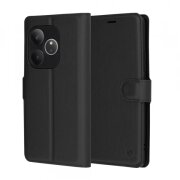 Husa pentru Realme GT 6T / GT 6, Techsuit, Leather Folio, Neagra
