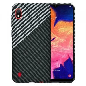 Husa pentru Samsung Galaxy A10 A105, Techsuit, Carbonite FiberShell, Gri