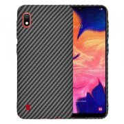 Husa pentru Samsung Galaxy A10 A105, Techsuit, Carbonite FiberShell, Neagra