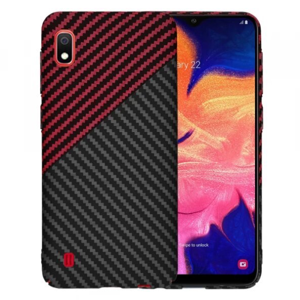 Husa pentru Samsung Galaxy A10 A105, Techsuit, Carbonite FiberShell Vortex, Rosie