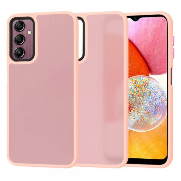 Husa pentru Samsung Galaxy A14 A145 / A14 5G A146, Techsuit, HaloFrost, Roz