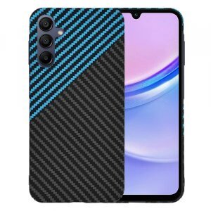 Husa pentru Samsung Galaxy A15 5G A156 / A15 A155, Techsuit, Carbonite FiberShell, Bleu