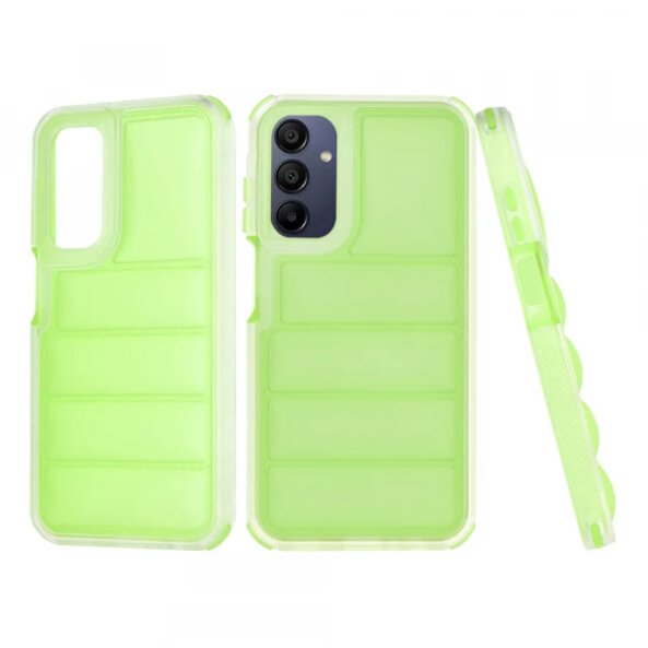 Husa pentru Samsung Galaxy A15 5G A156 / A15 A155, Techsuit, Wave Shield, Verde