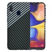 Husa pentru Samsung Galaxy A20e A202, Techsuit, Carbonite FiberShell, Gri