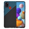 Husa pentru Samsung Galaxy A21s A217, Techsuit, Carbonite FiberShell, Bleu