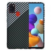 Husa pentru Samsung Galaxy A21s A217, Techsuit, Carbonite FiberShell, Gri