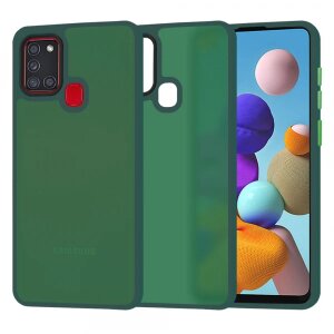 Husa pentru Samsung Galaxy A21s A217, Techsuit, HaloFrost, Verde