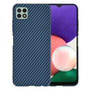 Husa pentru Samsung Galaxy A22 5G A226, Techsuit, Carbonite FiberShell, Turcoaz